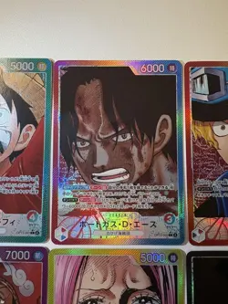 One Piece Card OP13 Leader Parallel God Pack Complete Inherited will Luffy Ace - Image 3
