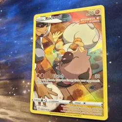 Rockruff TG07/TG30 Silver Tempest Trainer Gallery Ultra Rare Pokemon Card - Image 3