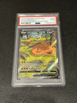 PSA 9 MINT Charizard V SWSH260 Black Star Promo Full Art Pokemon Card - Image 3