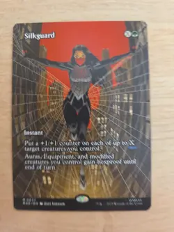 Silkguard - Borderless - Spider Man MAR 0037 - Pack Fresh - MTG Magic - Image 1