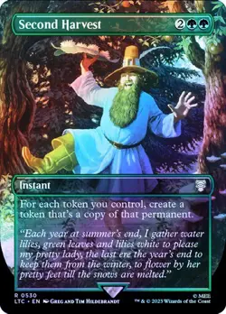 MTG - Second Harvest - Silver Foil - Hildebrandt Art - Lord of the Rings - Magic - Image 1