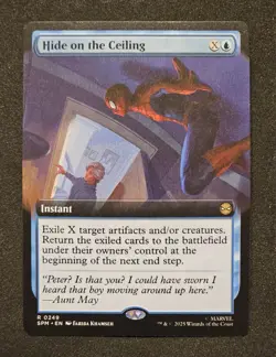 Hide on the Ceiling Extended Art 249 MTG Marvel's Spider-Man Non-Foil NM/M - Image 1