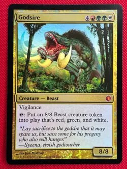MTG Foil 1X Godsire X1 Shards of Alara Magic - NM - Image 1