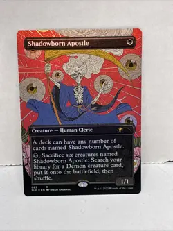 MTG Foil Borderless Shadowborn Apostle (682) Secret Lair Promo Near-Mint Rare!! - Image 1