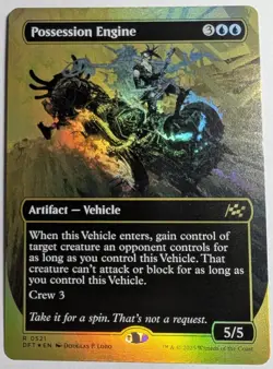 Possession Engine Borderless First-Place Foil x1 Aetherdrift MTG LP/NM - Image 1