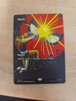 NM Borderless Shock, MTG, Marvel's Spider-Man, Magic the Gathering, 27 - Image 1