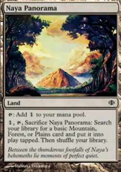 Naya Panorama - Medium Play MTG Shards of Alara - Image 1