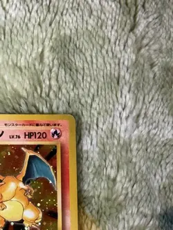 1996 Pokemon No Rarity Charizard "Kaeriki" Cross Holo Japanese Old Back From JP - Image 4