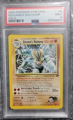 PSA 9 Giovanni's Machamp - 6/132 - 2000 Pokemon Gym Challenge Holo WOTC - Image 1