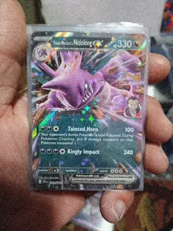 Pokemon TCG Destined Rivals Team Rocket's Nidoking ex 119/182 NM - Image 1