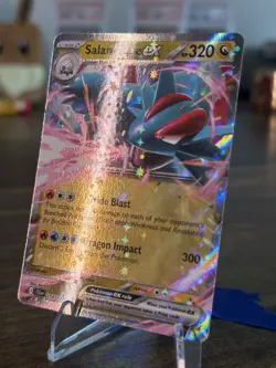 Salamence ex 114/159 Journey Together Ultra Rare Holo Pokemon Card LP+ - Image 2