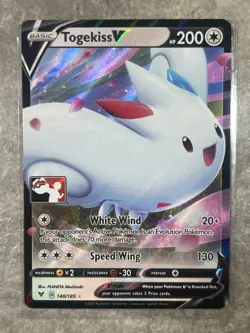 Togekiss V 140/185 Prize Pack Series Pokemon TCG Cards Holo Rare (Light Play) LP - Image 1