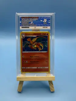 Pokemon TCG Special Delivery Charizard Promo Card SWSH075 ACE MINT 9 - Image 1