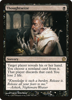 NM Theros [THS] Thoughtseize MTG Card - Image 1