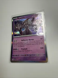Pokemon TCG Mewtwo 150/165 Holo Rare Scarlet And Violet 151 Rare Card!! - Image 1