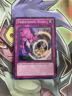 LCYW-EN297 Threating Roar Secret Rare UNL Edition NM Yugioh Card - Image 1