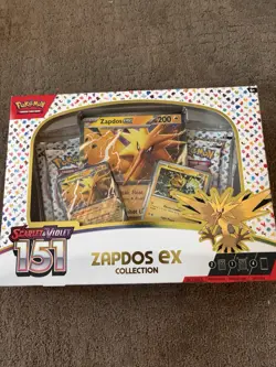 Pokemon TCG Zapdos Ex Collection Box Scarlet and Violet 151 Cards 290-85313 - Image 1