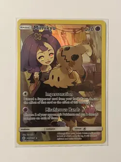 Mimikyu Secret Illustration Holo Card 245/236 Sun & Moon Cosmic Eclipse Rare - Image 2
