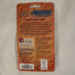 18x Pokemon XY Steam Siege Blister Card Pack w/ Lucario + Floette Promo Mew Coin - Image 3
