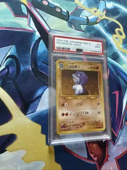 Pokemon PSA 9 MINT 2000 Poliwrath Neo Discovery Japanese Holo Original Card - Image 3