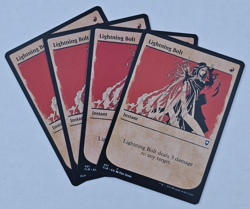 4x Lightning Bolt #401 Battle for Baldur's Gate CLB Playset MTG TCG NM EN - Image 1