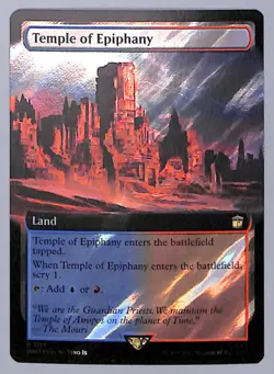 Temple of Epiphany -Extended Art - Surge Foil - 1117 - Doctor Who (WHO) MTG - Image 1