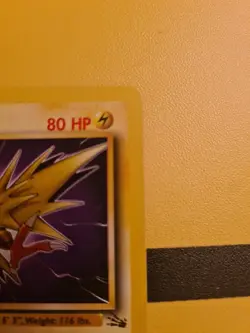 Pokemon TCG Zapdos Fossil 30/62 Regular Unlimited Rare. NM 1999 WOTC Vintage - Image 4
