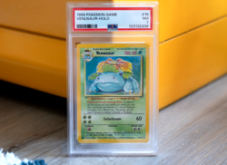 1999 POKEMON BASE SET UNLIMITED #15 VENUSAUR-HOLO PSA 7 NEW GRADING - Image 1