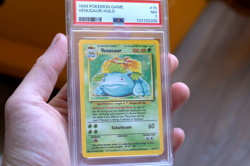 1999 POKEMON BASE SET UNLIMITED #15 VENUSAUR-HOLO PSA 7 NEW GRADING - Image 3