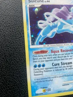 Pokemon TCG Suicune Secret Wonders 19/132 Holo Holo Rare Sleeved - Image 5