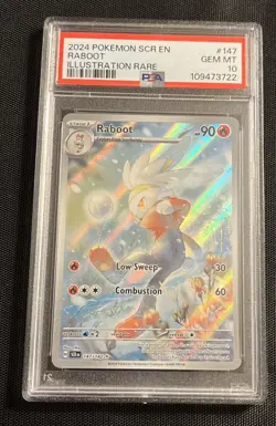 Raboot Illustration Rare IR #147/142 Pokemon TCG Full Art - PSA 10 GEM MINT - Image 1