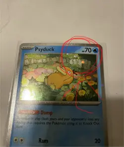 Pokemon TCG Psyduck Golduck Scarlet & Violet Holo Mega Evolution Promo Swirl 🌀✨ - Image 3