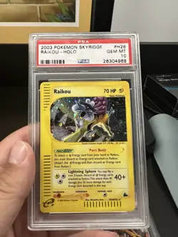Pokemon 2003 Skyridge Raikou #28 PSA 10 Gem Mint - Image 1