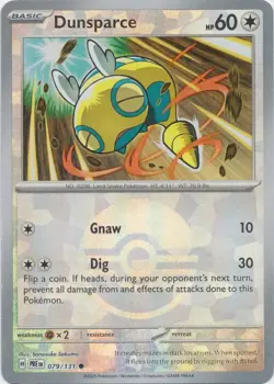 Dunsparce (Poke Ball Foil) 079/131 Common Prismatic Evolutions Pokemon TCG - Image 1