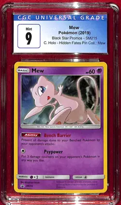 2019 CGC 9 Mew #SM215 Pokemon Promo - Image 1