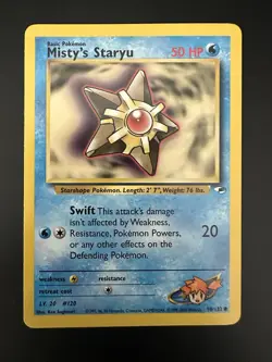 Misty's Staryu 90/132 Gym Heroes - LP - Pokemon TCG - Image 1