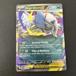 Pokemon TCG Mega Evolution Mega Absol EX 086/132 Double Rare Holo - Image 1