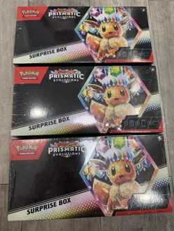 3 - Pokemon TCG Prismatic Evolutions Surprise Box Sealed (Lot Of 3) - Image 1