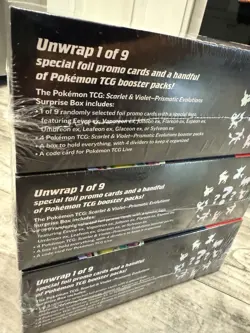 3 - Pokemon TCG Prismatic Evolutions Surprise Box Sealed (Lot Of 3) - Image 4