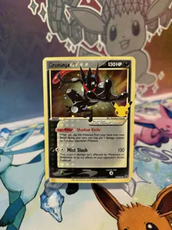 Pokemon TCG Greninja SWSH144 25th Anniversary Black Star Promo Holo 2021 LP - Image 1