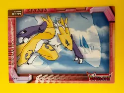 Renamon Card 44 Digimon Tamers Animation Vintage Bandai Japan Toei 2001 Rare - Image 3