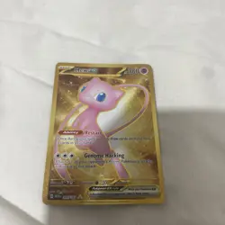 Mew EX 205/165 Gold Metal Scarlet & Violet 151 Promo - Pokemon Card TCG - MINT - Image 1