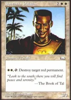 Light Play, English MTG Regular Southern Paladin Weatherlight Magic the Gatherin - Image 1