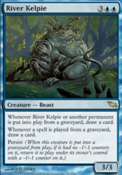 1x River Kelpie Light Play, English Shadowmoor MTG Magic - Image 1