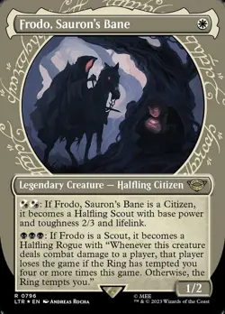 Near Mint x 1 Frodo, Sauron's Bane - Surge Foil - Showcase The Lord of the Rings - Image 1