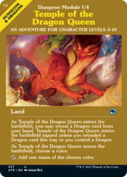 Near Mint x 1 Temple of the Dragon Queen - Foil - Dungeon Module Adventures in t - Image 1