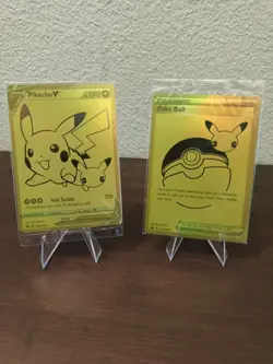 Pokemon Celebrations Pikachu V & PokeBall Gold Promos SEALED SWSH 145 & SWSH 146 - Image 1