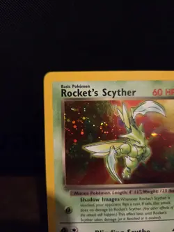 Pokemon TCG Rocket's Scyther 13/132 Holo Rare Gym Heroes 🌟HOLO SWIRL🌟 WOTC - Image 2