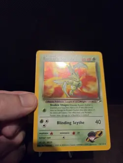 Pokemon TCG Rocket's Scyther 13/132 Holo Rare Gym Heroes 🌟HOLO SWIRL🌟 WOTC - Image 5