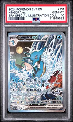 2024 POKEMON SVP EN-SV BLACK STAR PROMO #131 KINGDRA EX PSA 10 - Image 1